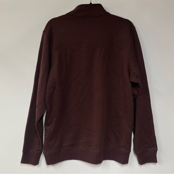 NWT Columbia Men’s Barlow Basin Half Zip Long Sleeve Pullover Size M Burgandy - Picture 4 of 5